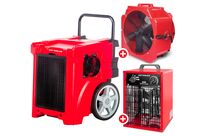 Pack déshumidificateur PRO 50L/Jour BDP50 + Ventilateur sécheur ø500mm MV500PPL + Chauffage électrique 3 kW WEL03 MW Tools BDP50SETBH
