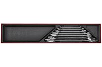 Jeu de clés à fourche double AF TTX4 1/4- 1-1/4 tray 7 pièces Teng Tools TTX6607