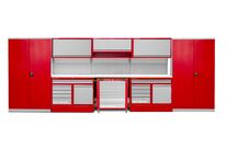 Mobilier d'atelier 5,5 m avec armoires et servante d'atelier MW Tools PRACO355WKK