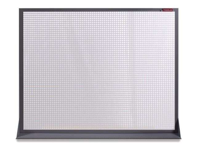 Panneau perforé plat en métal gris 120x94cm MW Tools DEKP120-1015
