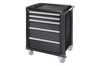 Servante 5 tiroirs avec revêtement en plastique| KEY Lock Noir RAL NOIR NCS S 9000-N