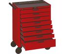Servante d&#039;atelier complète rouge 8 tiroirs set en mousse 399 outils Teng Tools TCEMM399N8