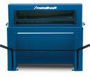 Cisaille guillotine manuelle à pédale - largeur de travail 1050 mm et épaisseurs jusque 1,25 mm en acier - fabriquée en Europe Metallkraft FTBS1050-12M