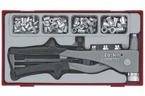 Jeu d&amp;#039;écrous à rivets aveugles et pince TT1 tray 81dlg Teng Tools TTNR81