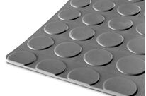 Caoutchouc pastille 1m x 1,2m x 3mm gris MW Tools RRNG1200-1M