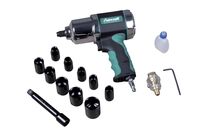 Set clé à chocs pneumatique 1/2 + 10 douilles 600Nm Aircraft ISS 1/2 PRO