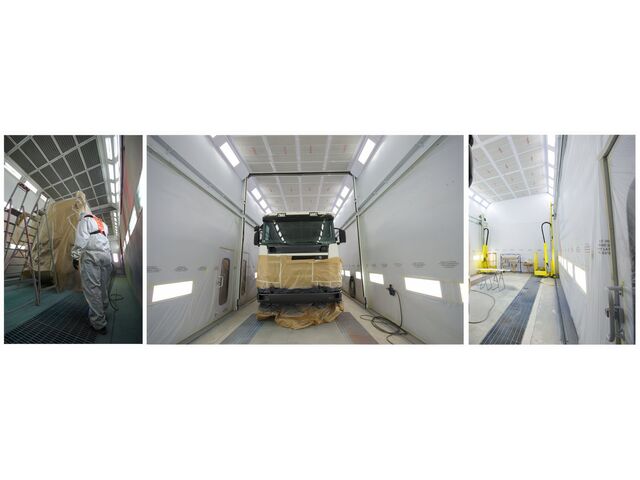 Cabine de peinture pour poids lourd | MECATELIER