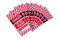 Etiquette de consignation plastifiée