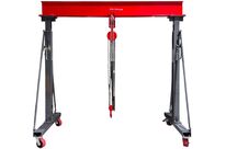 Grue à portique 3 t + palan à chaînes avec pince à poutre MW Tools PTLK3-SET3000