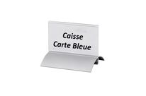 Porte-visuel AluSign® double-faces paysage 6 x 10,5 cm