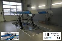 Pont élévateur ciseaux encastrable 5 T avec élévateur auxiliaire | TSC5000X2A 